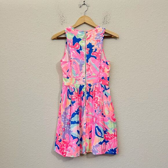 LILLY PULITZER Kassia Mini Dress Playa Hermosa Floral Fit & Flare - Picture 2 of 16